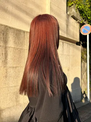 ロング カラー BRUNTJET所属・MAEDA MADOKAのヘアスタイル