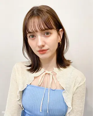 ミディアム カラー kohana 🎀韓国ヘア🎀🤍のヘアスタイル