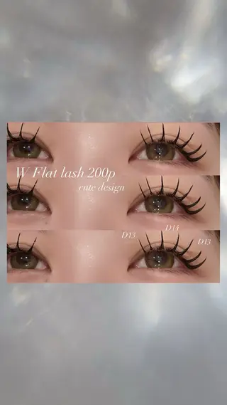マツエク・マツパ As nail shiroko所属・As nail sakuraのマツエク・マツパデザイン