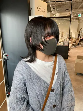 ショート 大阪ウルフカット ハッシュカットのヘアスタイル