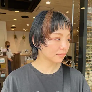 ショート カラー 似合わせ レイヤー須川のヘアスタイル