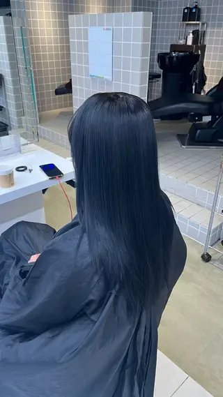 ロング カラー ヘアアレンジ 🫧艶カラー🫧 /白髪染め/横浜のヘアスタイル