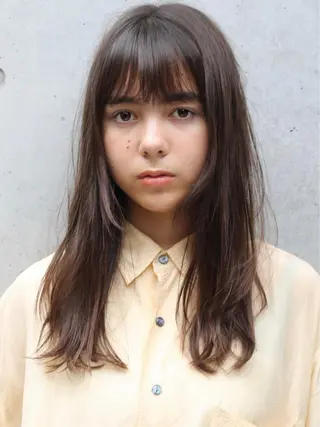 ロング カラー ボブ／レイヤー／艶 🦕risa  森下のヘアスタイル