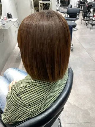 ショート カラー 🌊海外ハイライト リタッチ/グレー系のヘアスタイル