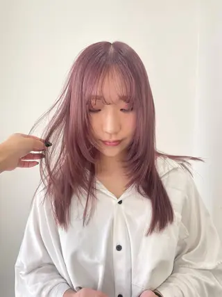 セミロング カラー HIBIKI/原宿 ハッシュカット🪄のヘアスタイル