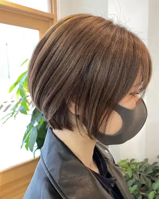 ショート カラー パーマ OVER→三軒茶屋 /縮毛矯正・髪質改善のヘアスタイル
