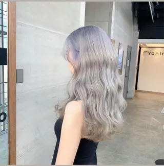 セミロング AO所属・艶々ペールハイトーン 🫧🦋/YUINAのヘアスタイル