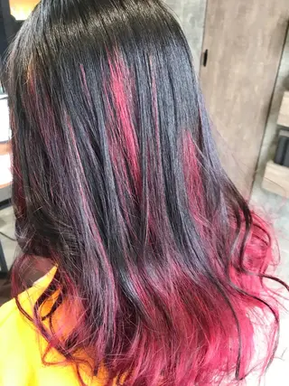 セミロング カラー キッズ 【earth】オガタ 🫧髪質改善縮毛🫧のヘアスタイル