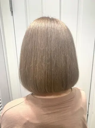 ミディアム 渋谷ハイトーン/ デザインカラー阿部のヘアスタイル