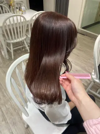 ロング カラー ヘアアレンジ 韓国ヘア /aibiのヘアスタイル