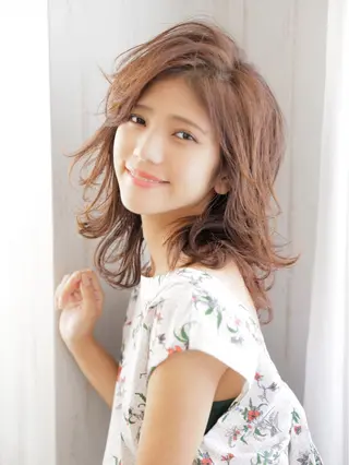 ミディアム 神野 雅樹のヘアスタイル