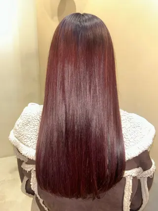 ロング カラー 小川結子 NEROのヘアスタイル