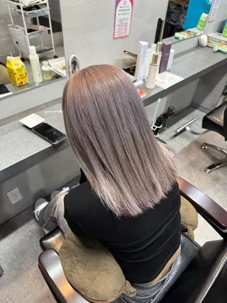 ミディアム カラー FLOPNIK所属・kurea☺︎☺︎ /國松紅杏のヘアスタイル