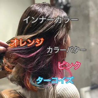ミディアム カラー パーマ ヘアアレンジ メンズ キッズ ネイル マツエク・マツパ サロンドミルク 原宿のヘアスタイル