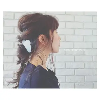 ロング FRAME所属・FRAME/髪を育 てる/大人デザインのヘアスタイル