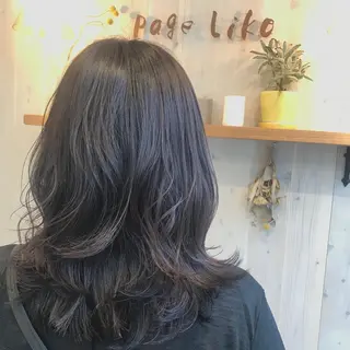 セミロング カラー 透明感カラー/ 寺田千雅子のヘアスタイル