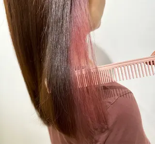 セミロング カラー 直井 愛蘭のヘアスタイル