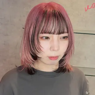 ミディアム カラー 韓国ヘア/艶カラー /田中悠佑のヘアスタイル