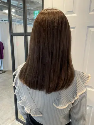 セミロング カラー 中目黒🌼 🌼ハナのヘアスタイル