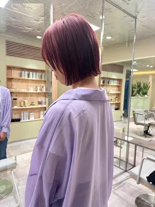 ショート ボブ/ぱつっとボブ/ 谷口 海星のヘアスタイル