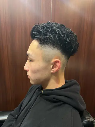 ショート パーマ CuMARi所属・予約の95%パーマ 🌈men's専門店のヘアスタイル