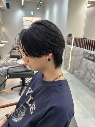 ショート パーマ メンズ 木下 健心のヘアスタイル
