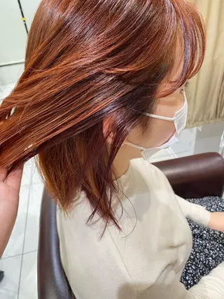 ミディアム カラー 🍊オオノ リホ🍑のヘアスタイル
