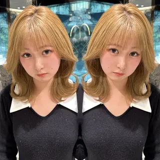 ミディアム カラー もえな 💋👼🏻のヘアスタイル
