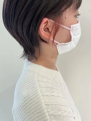 ショート カラー EARTH長岡店🩵 石原莉穂のヘアスタイル