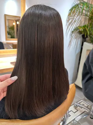 ロング カラー れな/艶カラー /暖色カラーのヘアスタイル