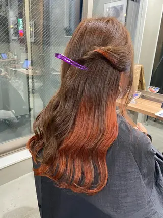 ロング yuuka🌻 ハイライト/艶カラーのヘアスタイル