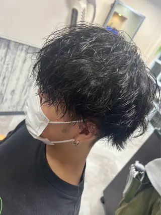 パーマ メンズ 吉村 悠大のヘアスタイル