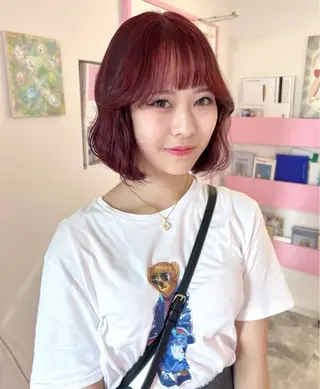 ミディアム ハイトーン♡ブリーチ ♡エクステ♡nanaのヘアスタイル