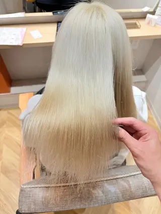 ミディアム カラー 💜N°大分💜 三浦のヘアスタイル