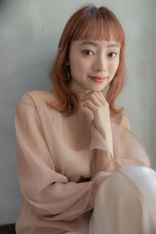 ミディアム カラー RAF TOKYO所属・10月限定モニター 髪質改善美髪矯正のヘアスタイル