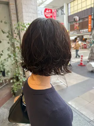 パーマ EARTH 山﨑龍馬のヘアスタイル