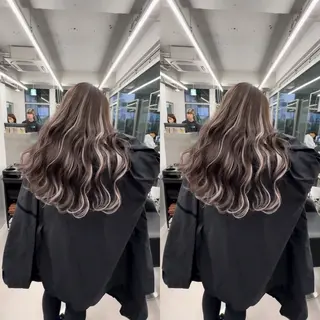 カラー シールエクステ/ ダブルカラー/茉央のヘアスタイル