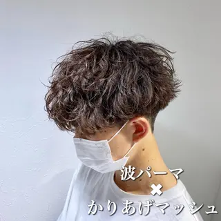 パーマ メンズ Loy所属・メンズヘアの達人 パーマ 縮毛矯正🔷のヘアスタイル