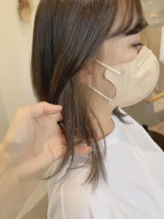 ミディアム エクシア ニシキタのヘアスタイル