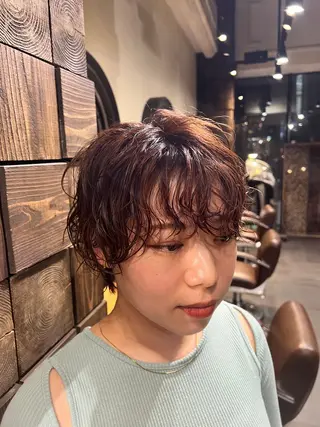 ショート MINX中村 公亮/デザインパーマのヘアスタイル