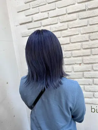 ミディアム カラー メンズパーマ 本多のヘアスタイル