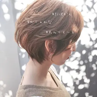 ショート ショート/ボブ/ パーマ/柏原良亮のヘアスタイル