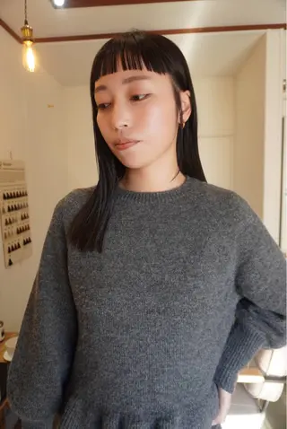 セミロング 古民家個室サロン /SAORIのヘアスタイル