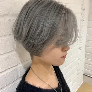 ショート カラー 🎈馬場佑馬/ スパイラルパーマ🎈のヘアスタイル