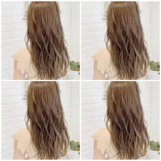 ロング カラー ハイトーン/ブリーチ 山崎 悠次のヘアスタイル