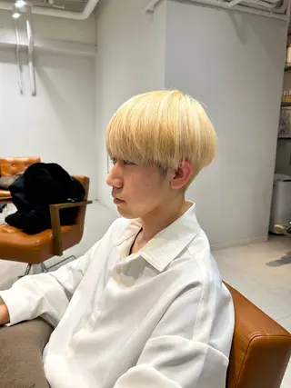 ショート カラー メンズ 山﨑 燦人のヘアスタイル