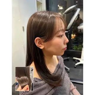 セミロング カラー Mplus  二子玉川所属・◎鹿嶋◎暖色ｶﾗｰ /ﾒﾝｽﾞﾊﾟｰﾏのヘアスタイル