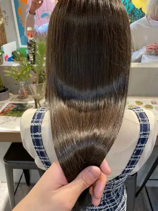 ロング 顔周りカット× 髪質改善【リョウ】のヘアスタイル