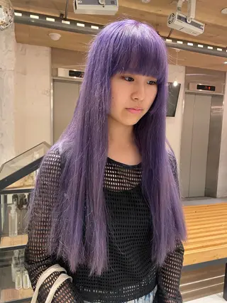 ロング カラー 艶ハイトーン👑♡ NATSUKIのヘアスタイル