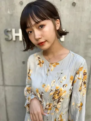 ミディアム フラミューム 伊勢崎のヘアスタイル